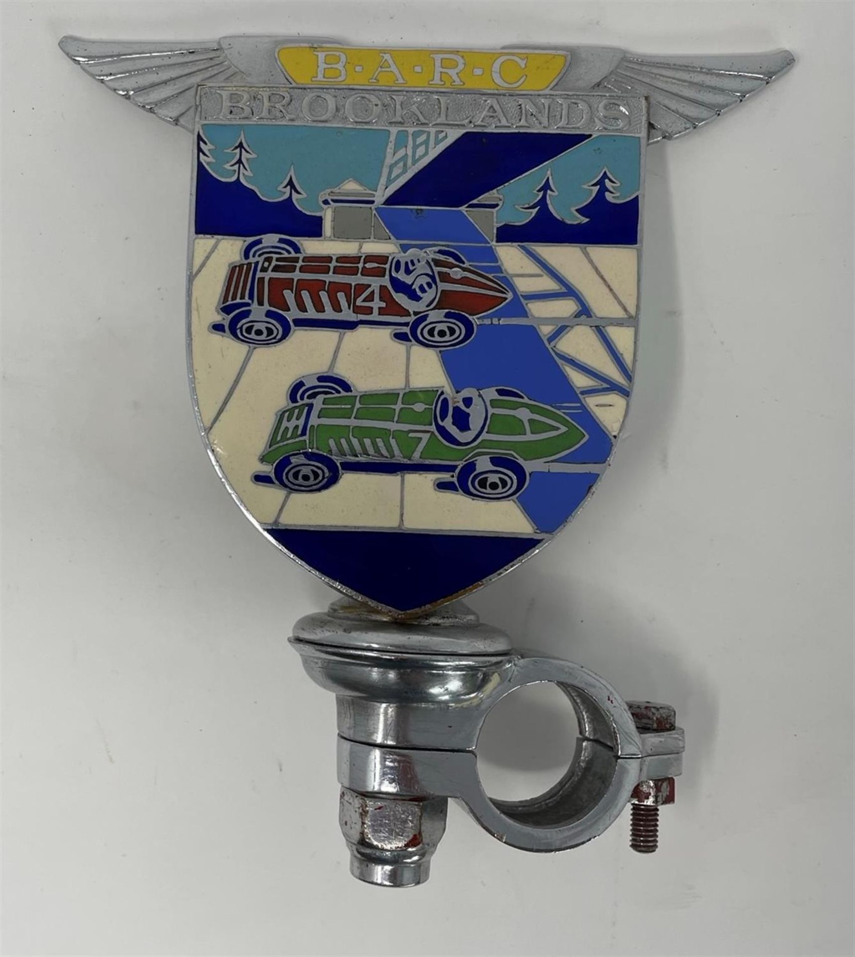 Very Well Preserved Enamelled BARC Brooklands Badge - Image 6 of 7