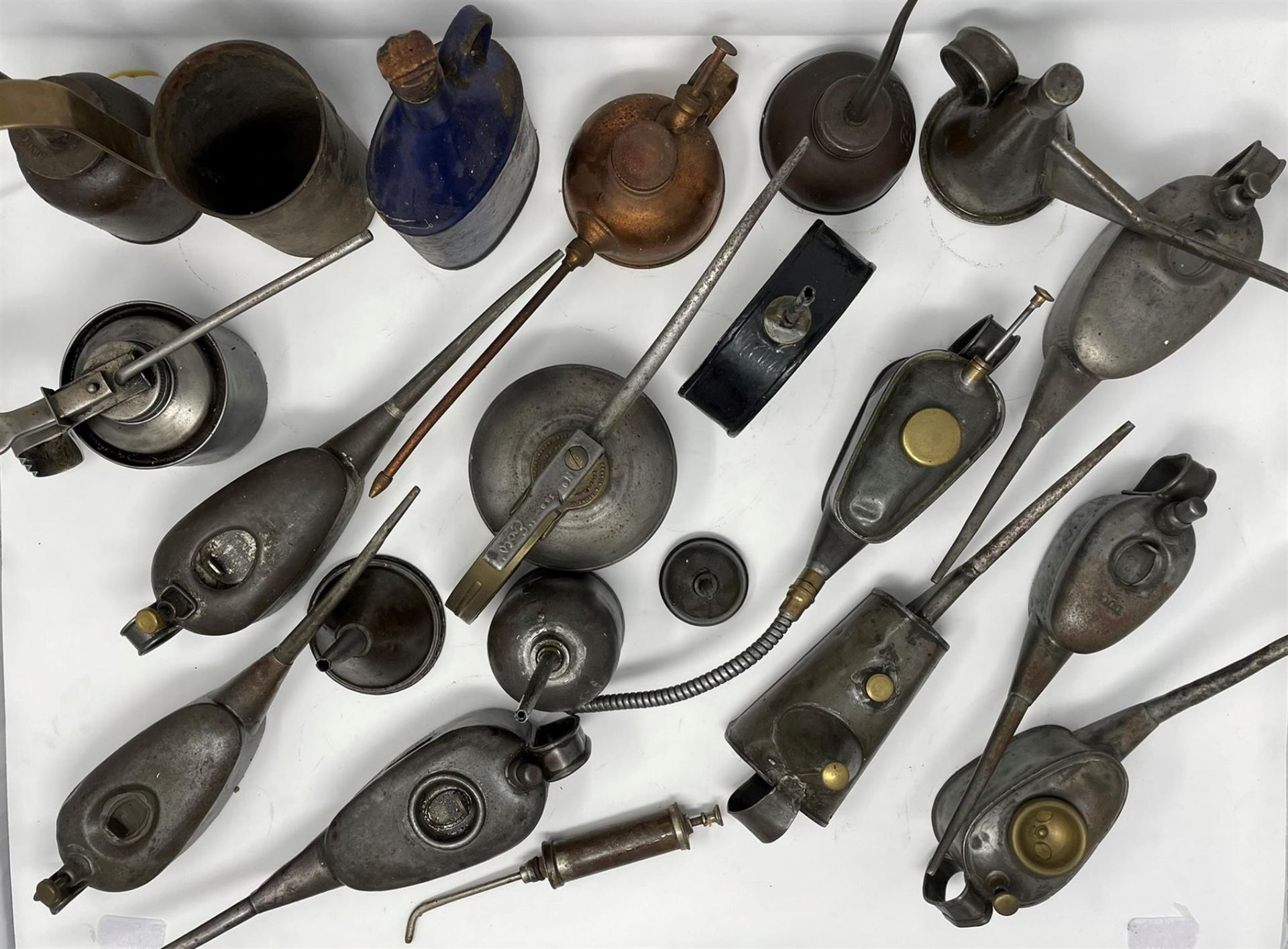 Collection of Oil Cans, Dispensers and Funnels - Image 8 of 10