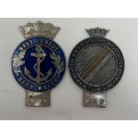 Royal Navy Services Car Badges c1950s-1960s