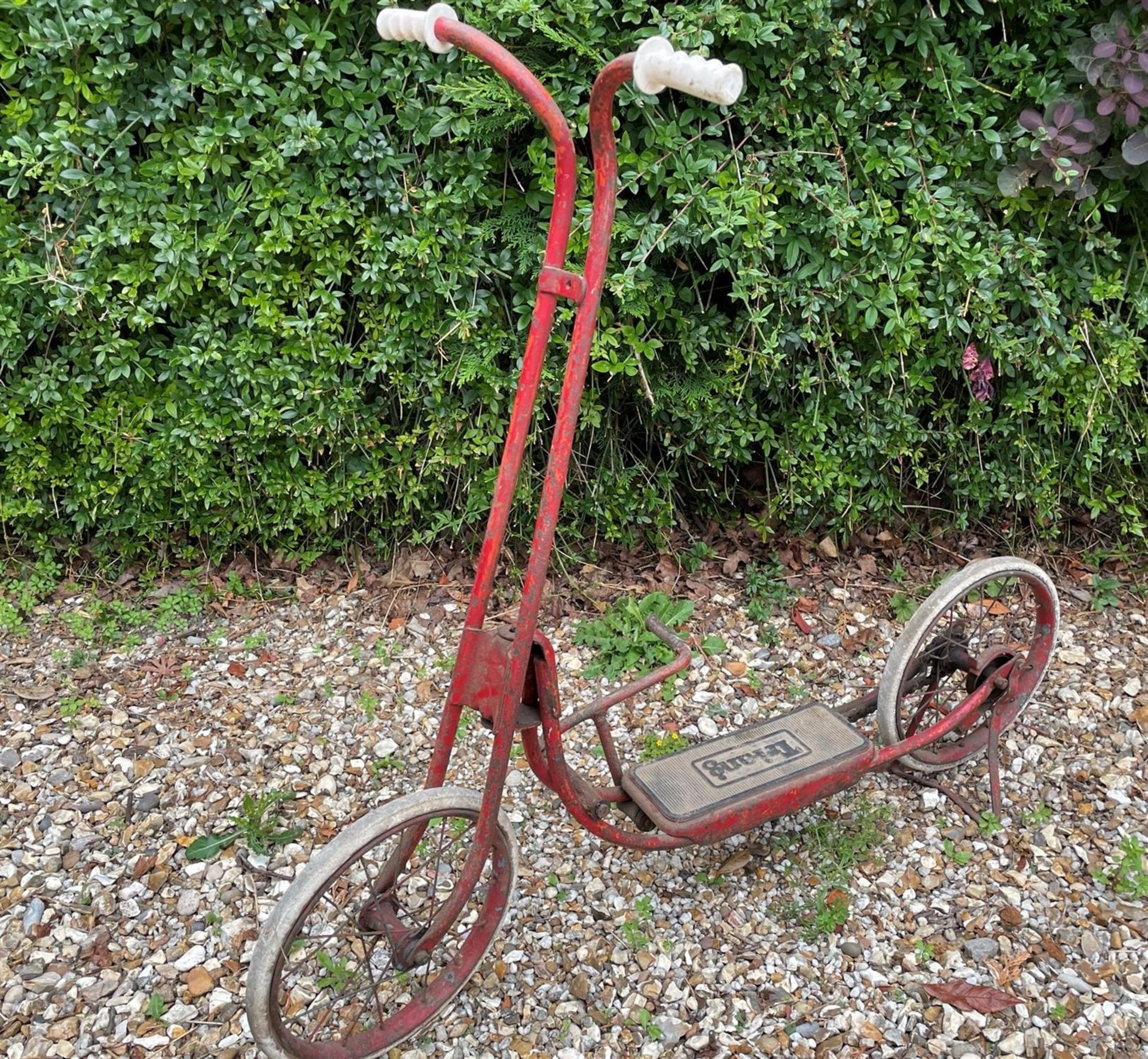 Early Tri-Ang Treadle Scooter c1950s - Image 3 of 6