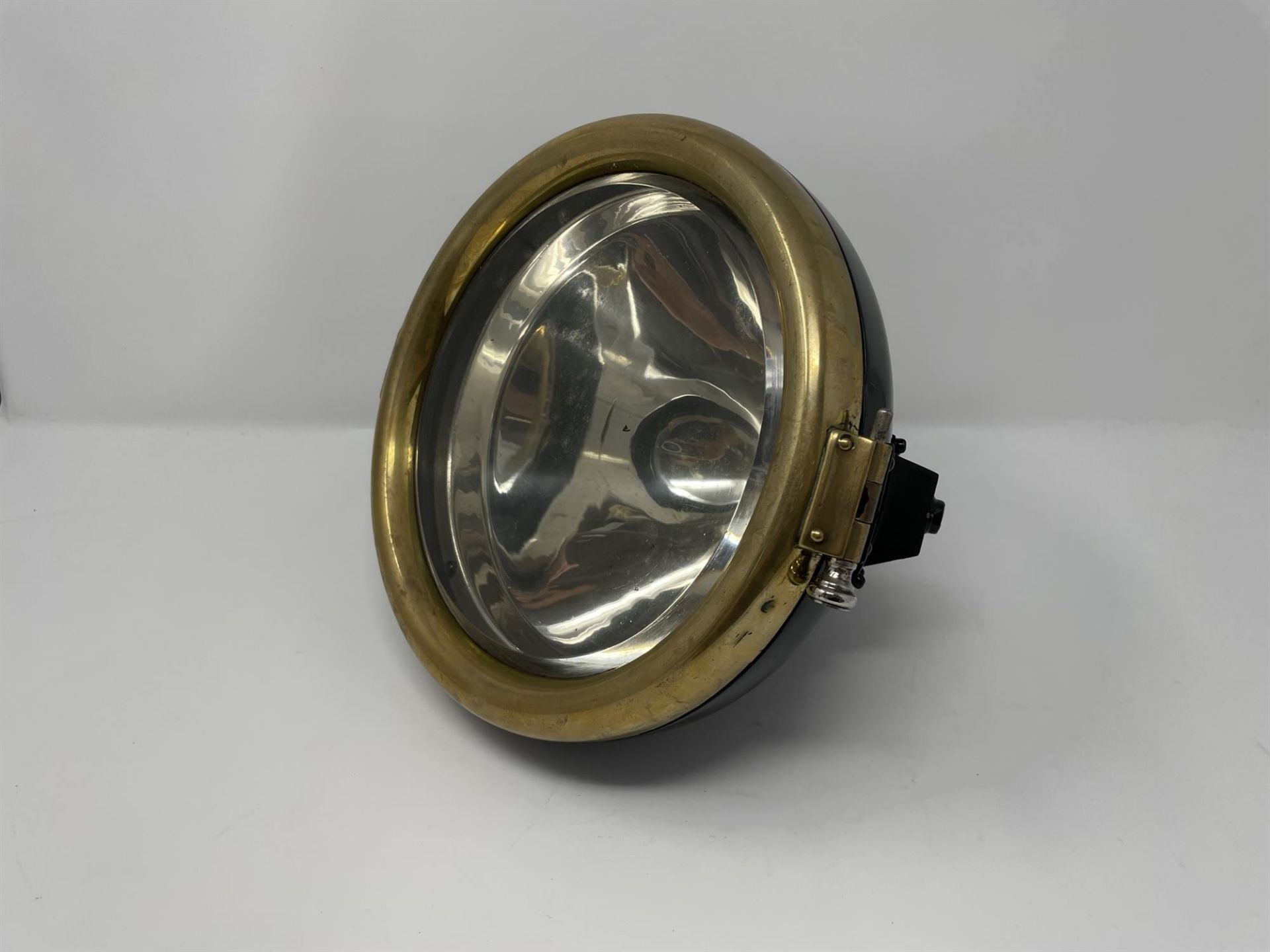 A Pair Of Cav Model E Brass Electric Headlamps* - Image 3 of 10