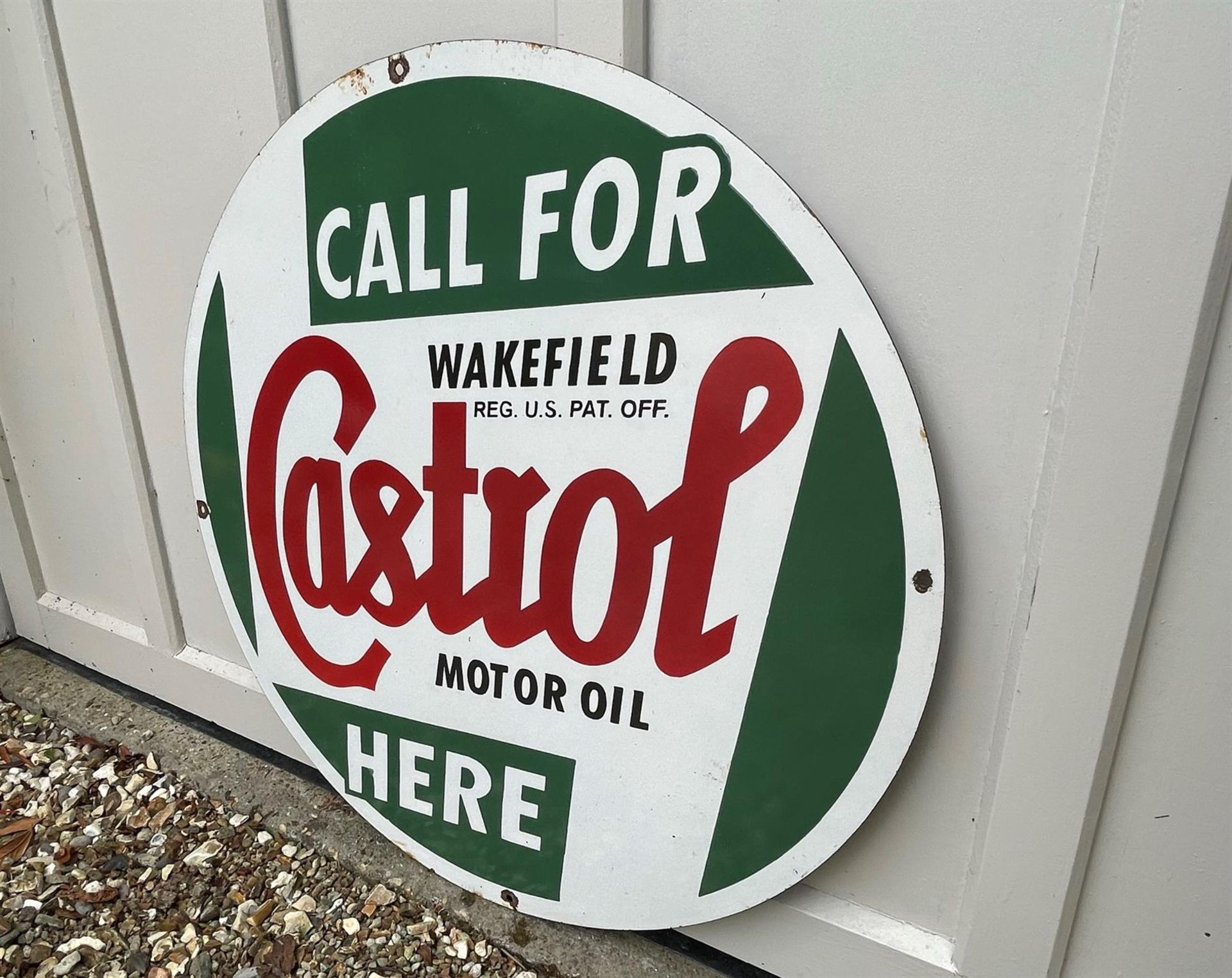 ''Castrol'' Style Enamel Advertising Sign - Image 2 of 3