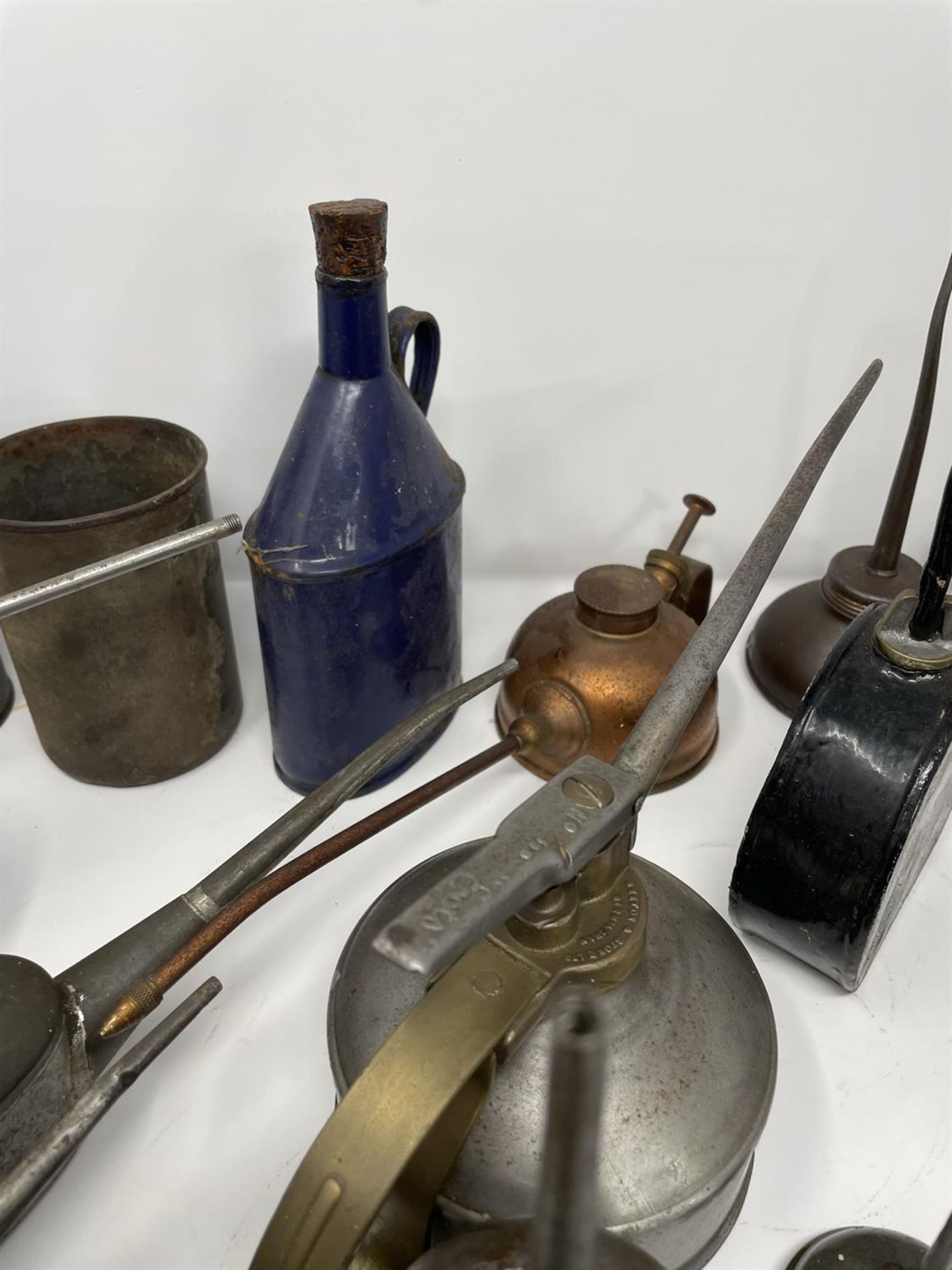 Collection of Oil Cans, Dispensers and Funnels - Image 4 of 10