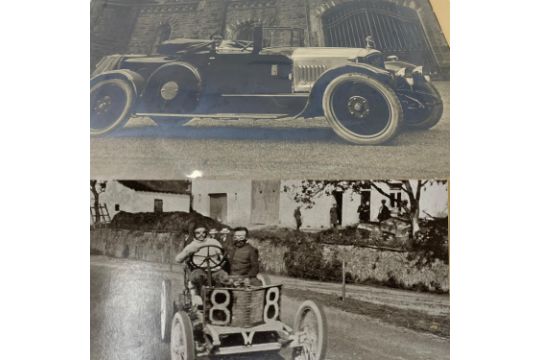 Depictions of a De Dion-Bouton c1920 and Darracq Racing Car - Image 1 of 5