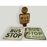 Bus Stop Signs from the 1st Quarter of the 20th Century