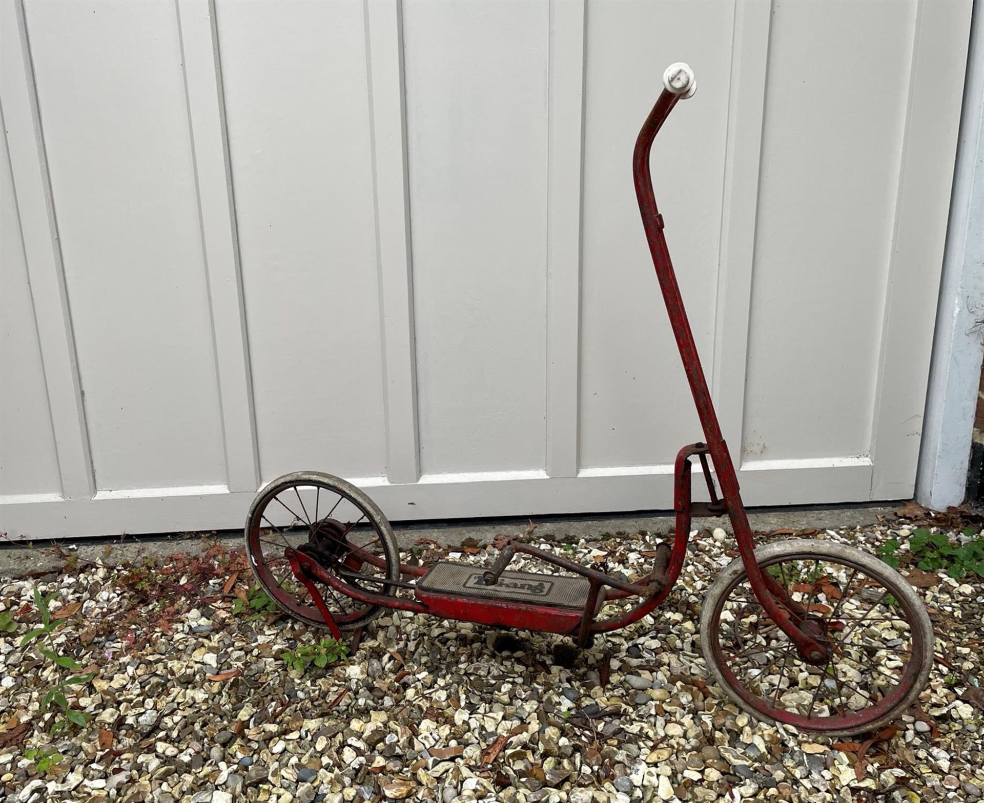 Early Tri-Ang Treadle Scooter c1950s - Image 4 of 6