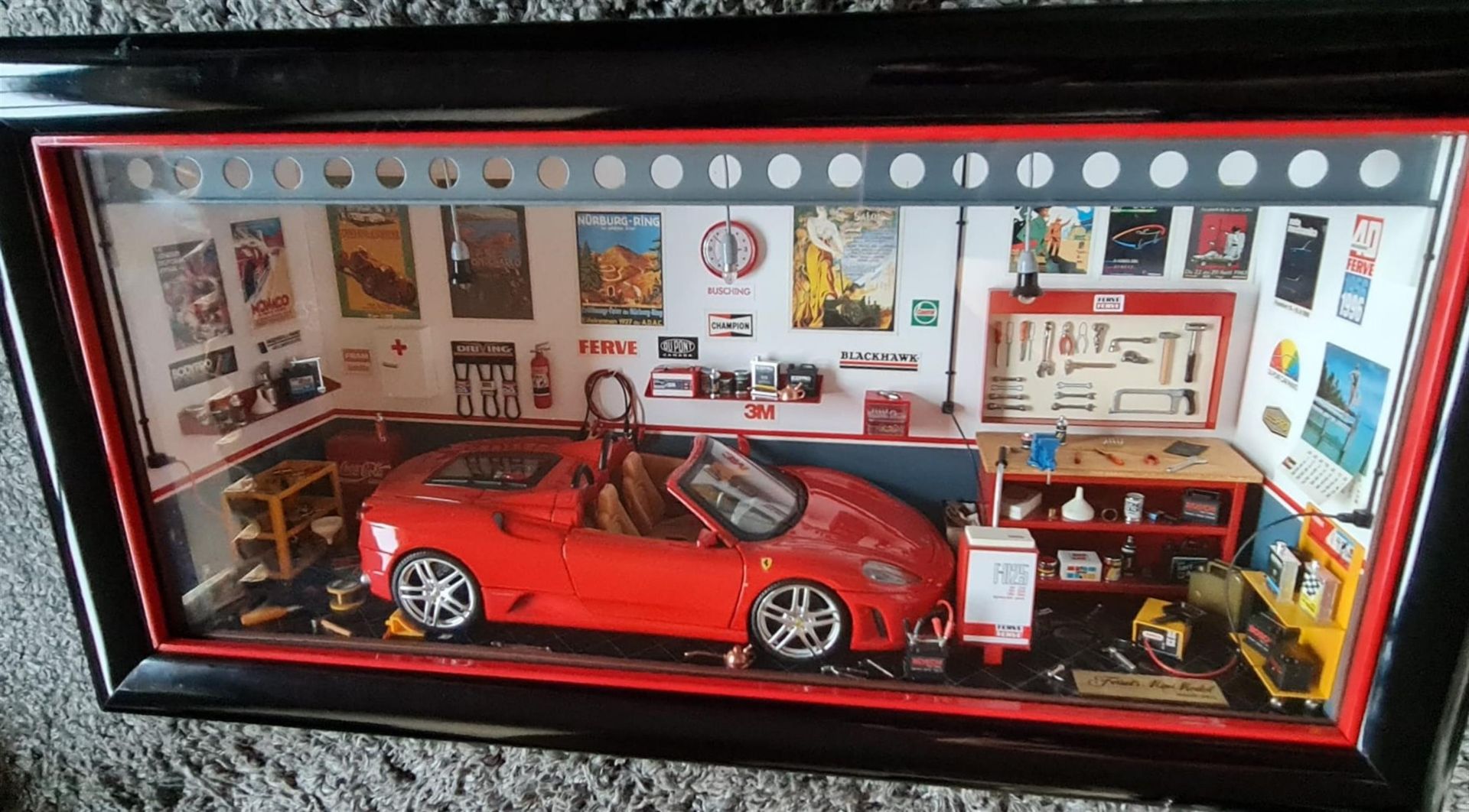 1/18th Scale Ferrari F430 Spyder Diorama