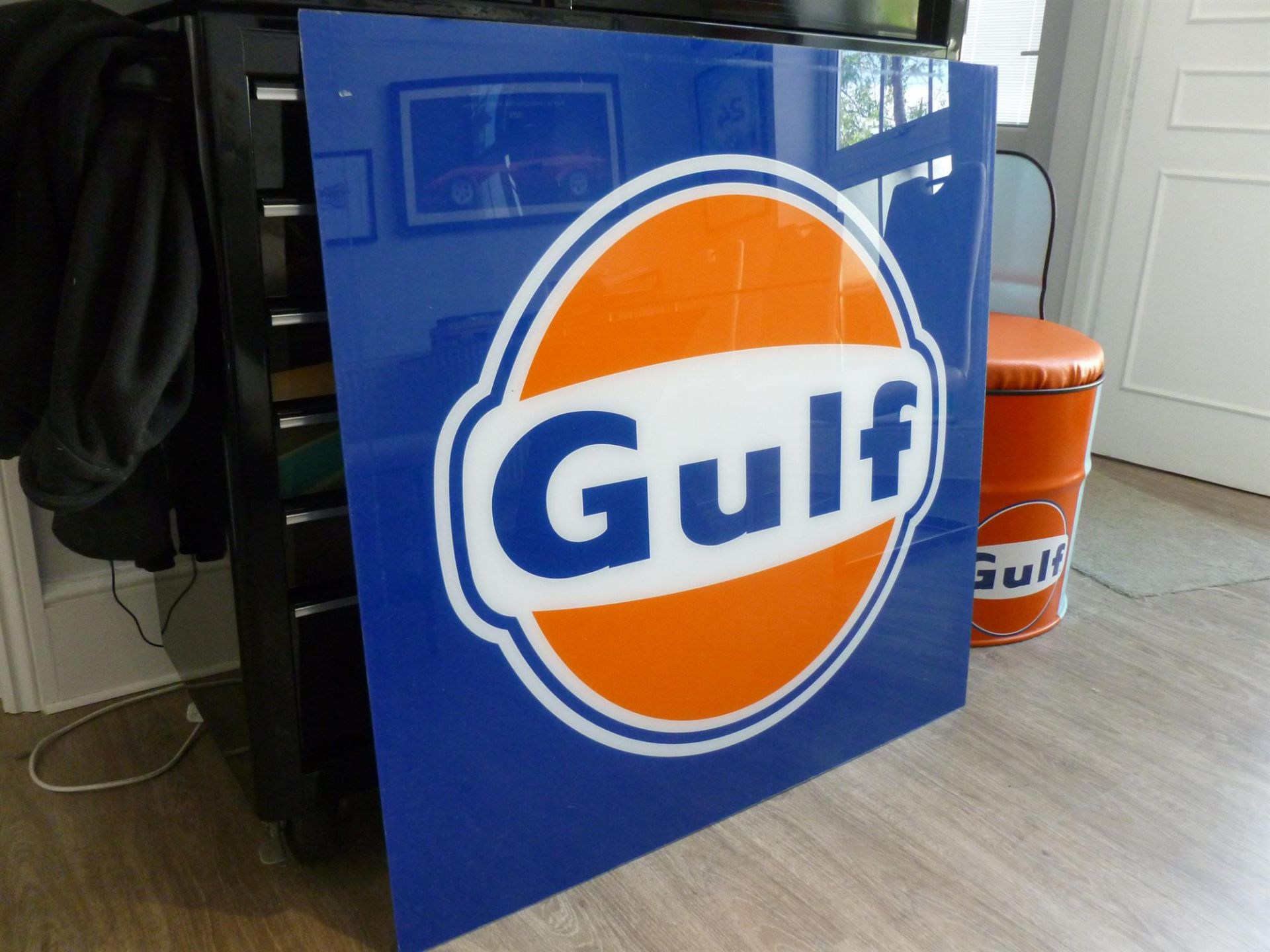 Large Gulf Forecourt Sign Unframed - Image 4 of 5