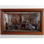 Highly Detailed Jaguar Mark II 3.8 Diorama by Classic Car Art Ltd