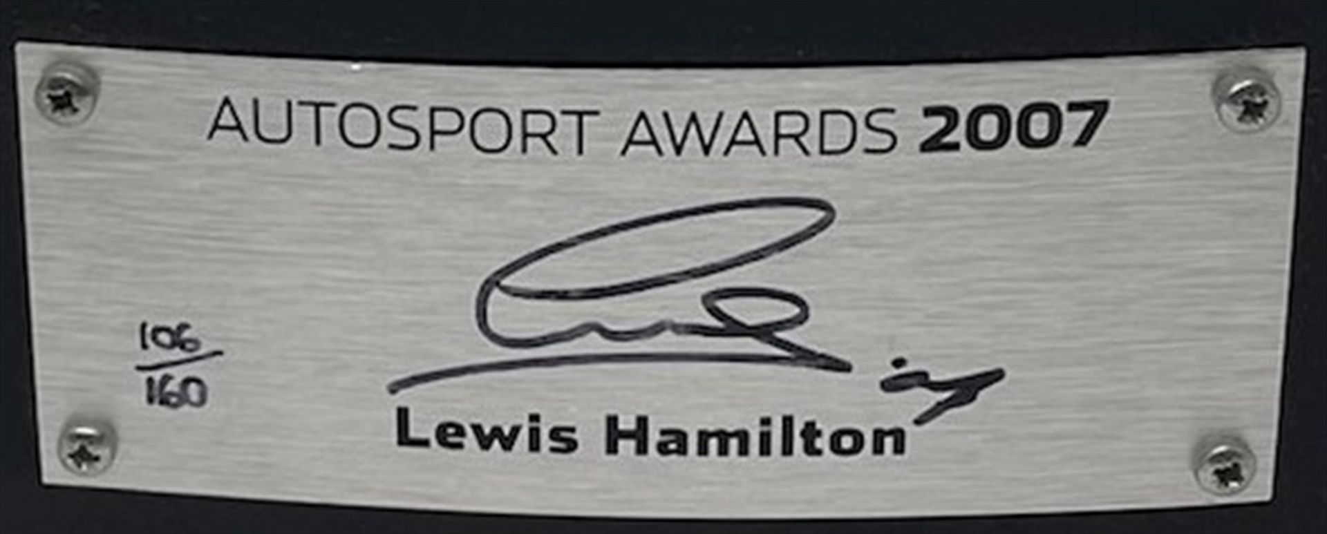 2007 Autosport Awards Hamilton-signed McLaren Table Centrepiece - Image 2 of 9