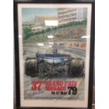 An Original Poster for the 37th Monaco Grand Prix, 24th-27th May 1979