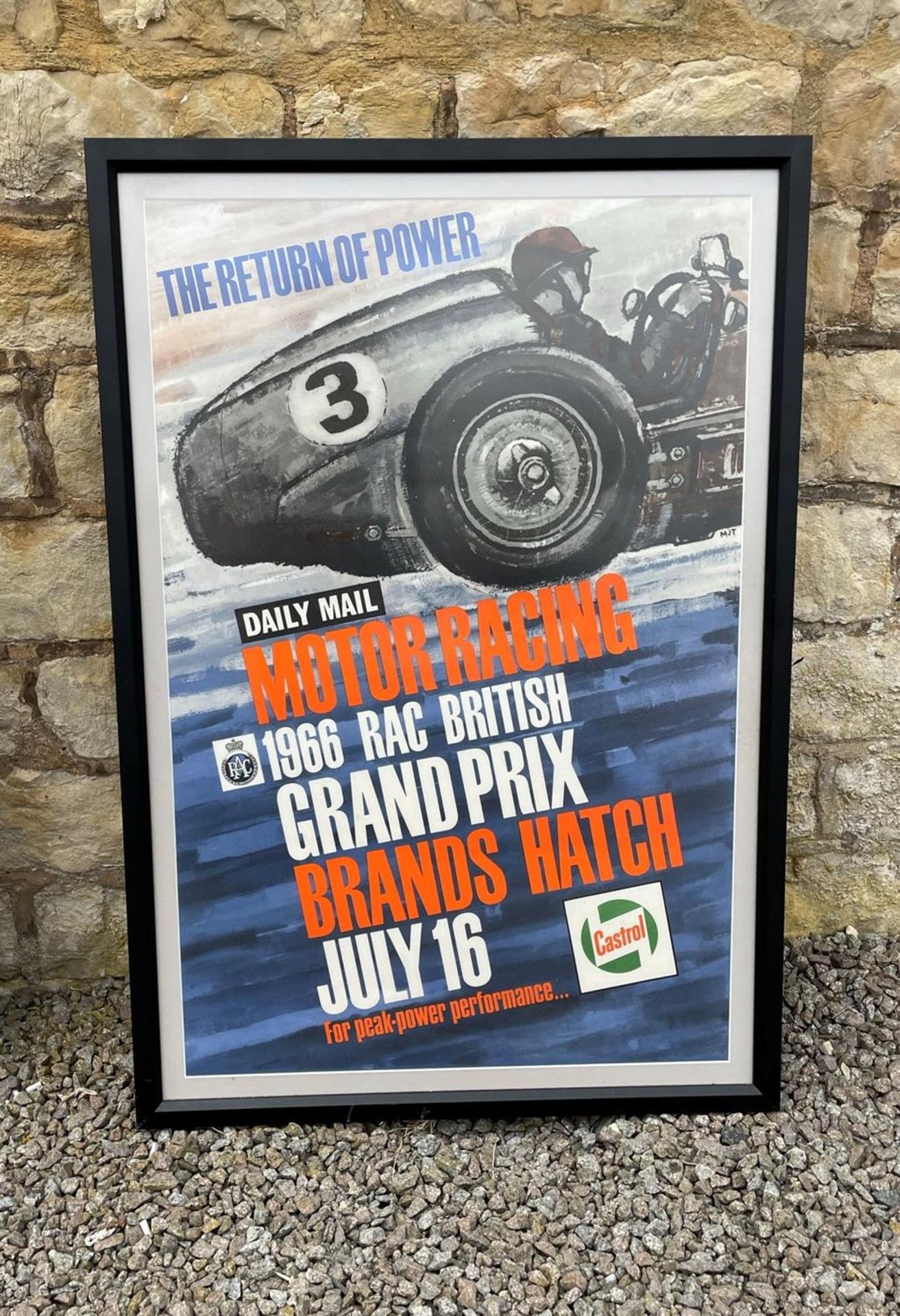 1966 RAC British Grand Prix Promotional Poster - Image 2 of 4