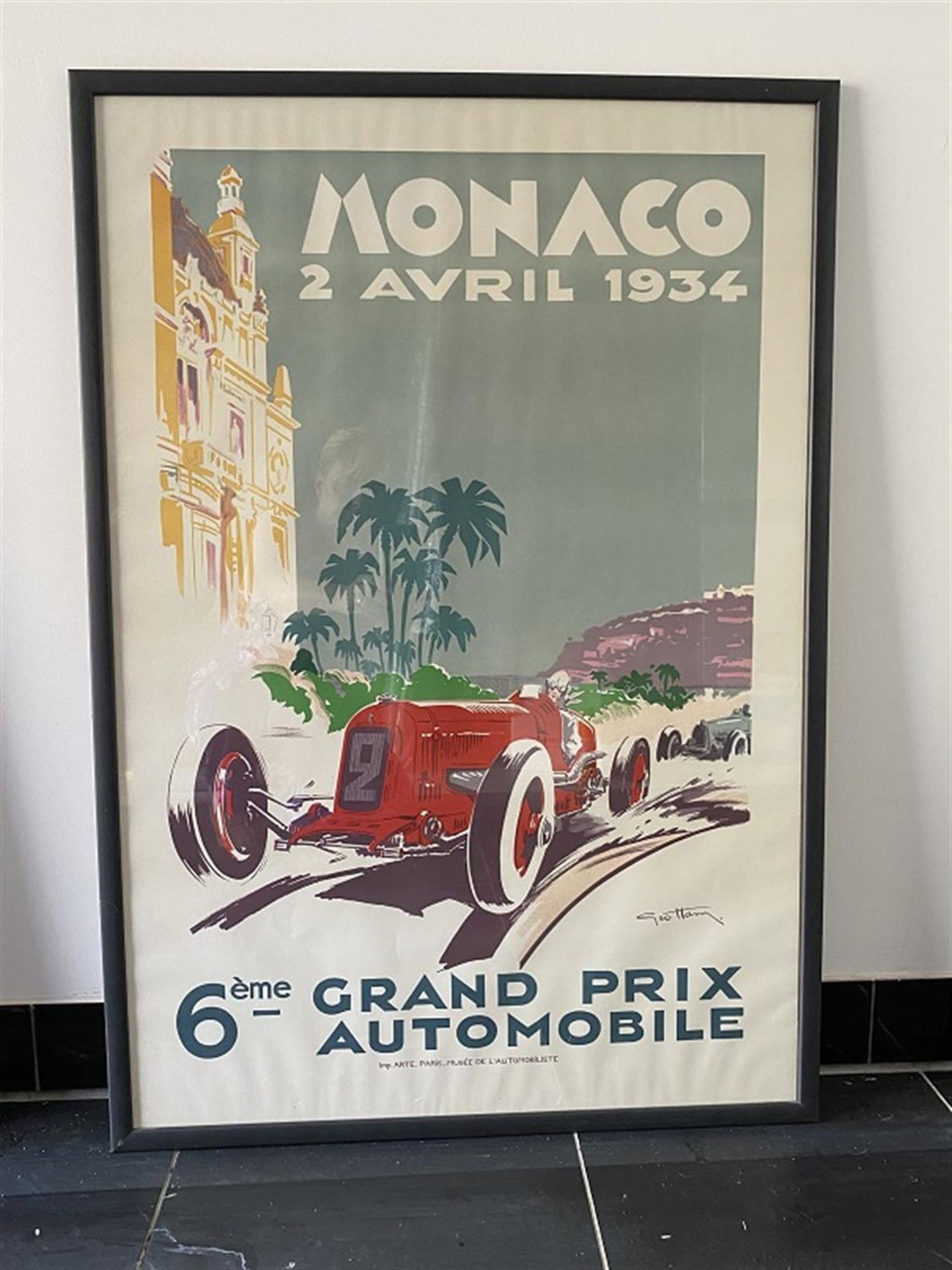 Four 1930s Monaco Grand Prix Reproduction Posters - Image 2 of 5