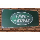 A Large Contemporary Metal Land Rover Wall Sign