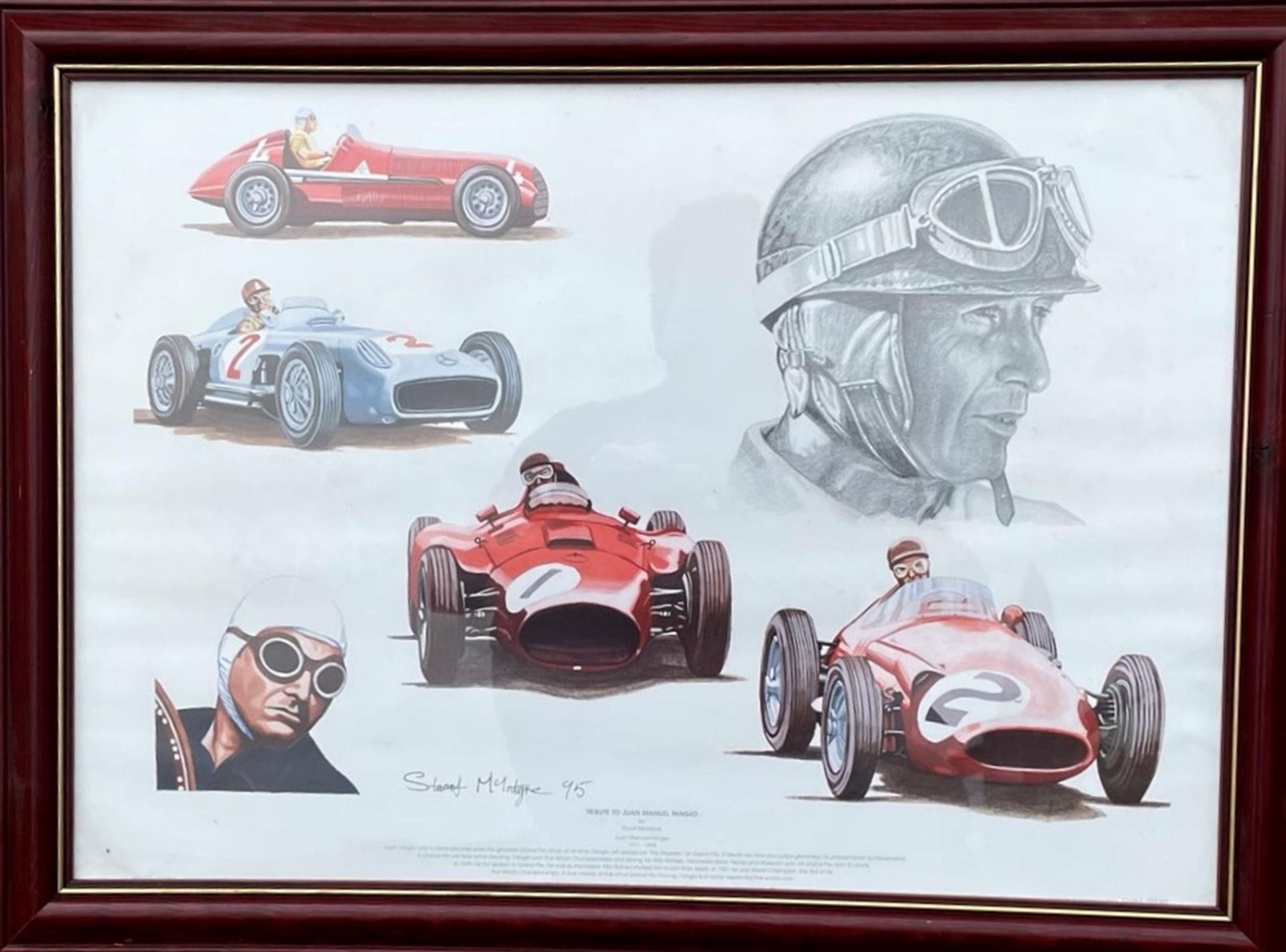 Tribute to Juan Manuel Fangio by Stuart McIntyre - Image 3 of 3