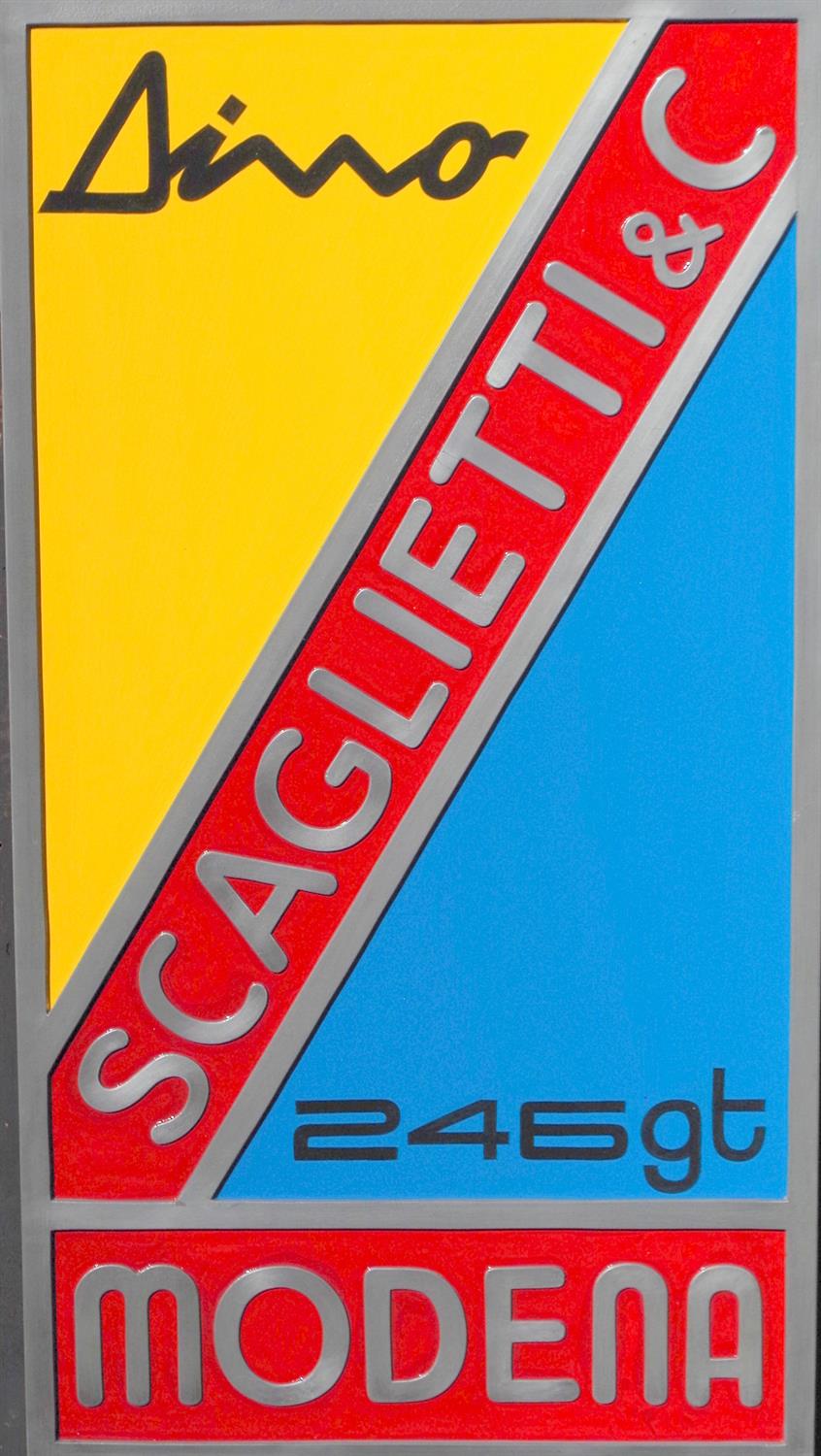 Contemporary "Scaglietti & Co.Modena" Wall Sign