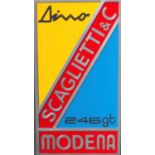 Contemporary "Scaglietti & Co.Modena" Wall Sign