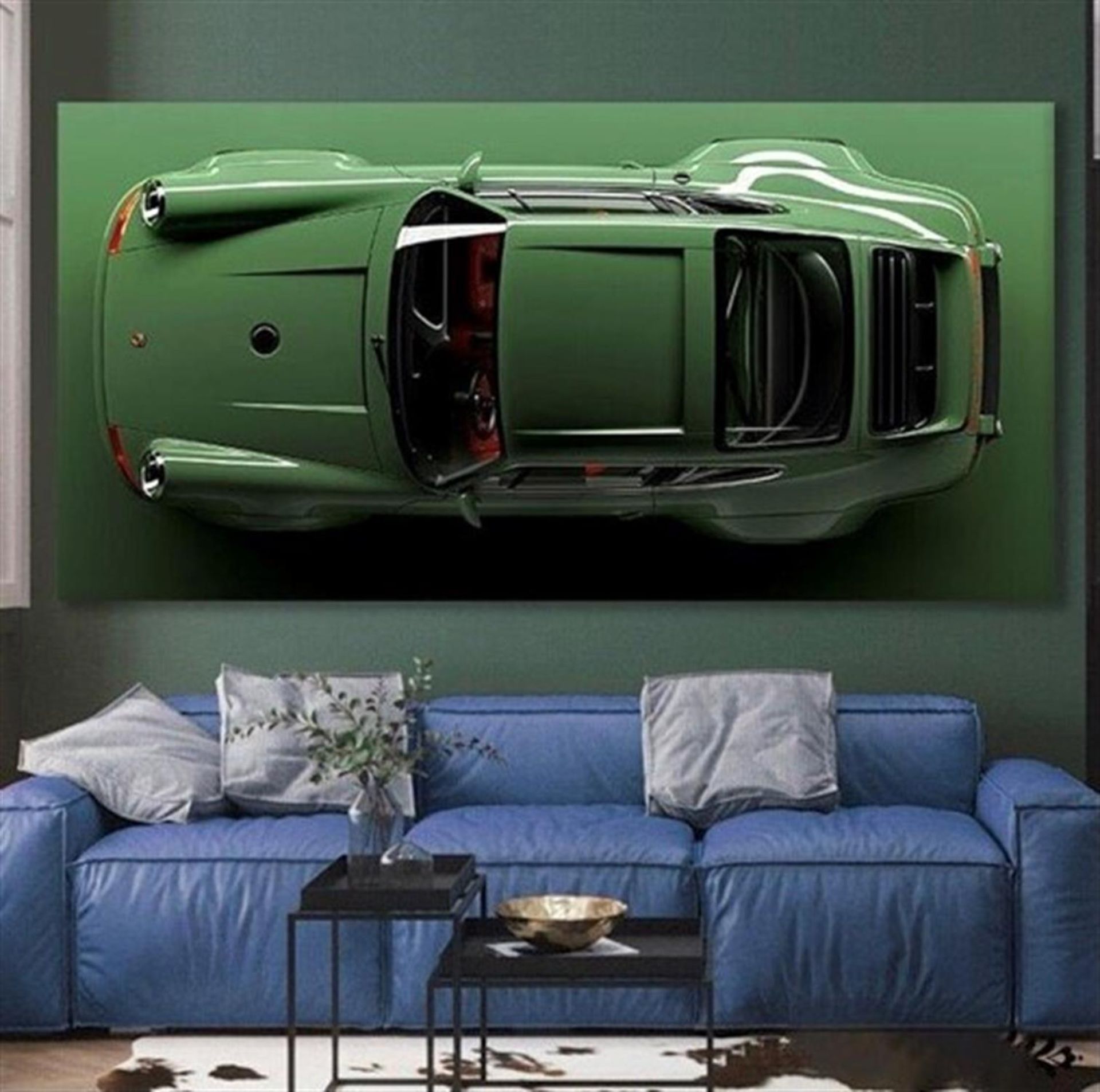 A Large and Impressive Porsche 911 (964) Stretch Canvas - Image 5 of 5