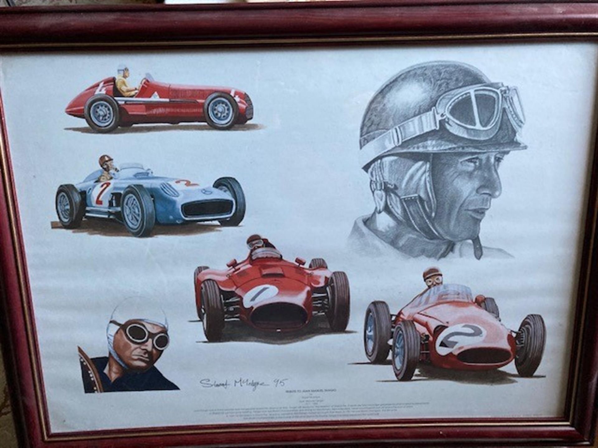 Tribute to Juan Manuel Fangio by Stuart McIntyre - Image 2 of 3