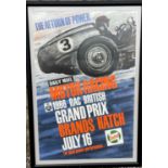 1966 RAC British Grand Prix Promotional Poster