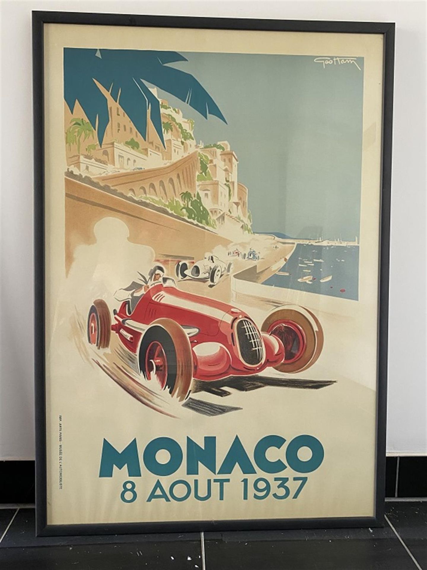 Four 1930s Monaco Grand Prix Reproduction Posters - Image 2 of 5