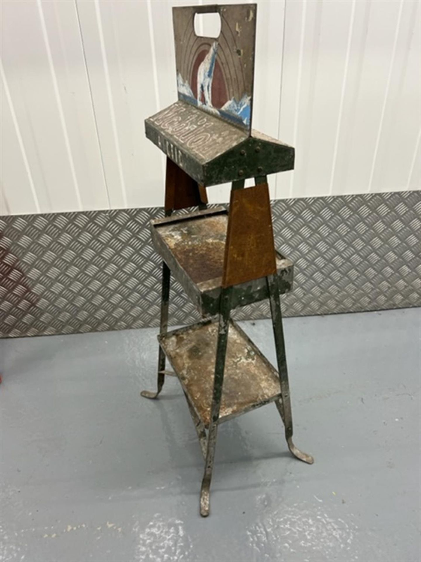 Very Rare c1930s Mobiloil Arctic Oil Metal Display Stand - Image 7 of 7