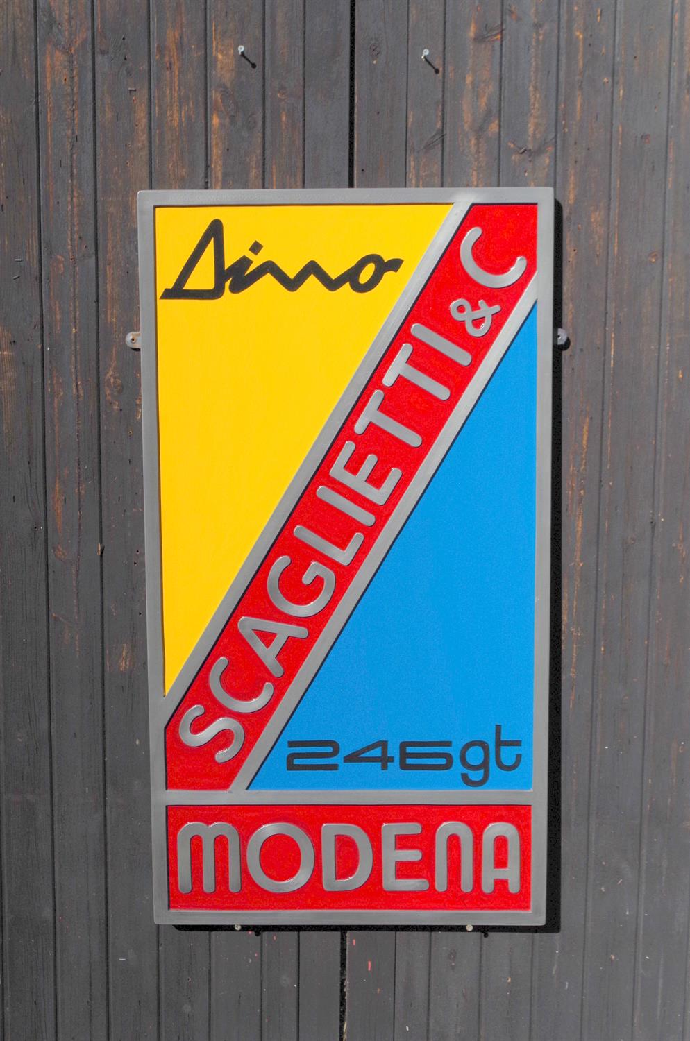 Contemporary "Scaglietti & Co.Modena" Wall Sign - Image 3 of 3