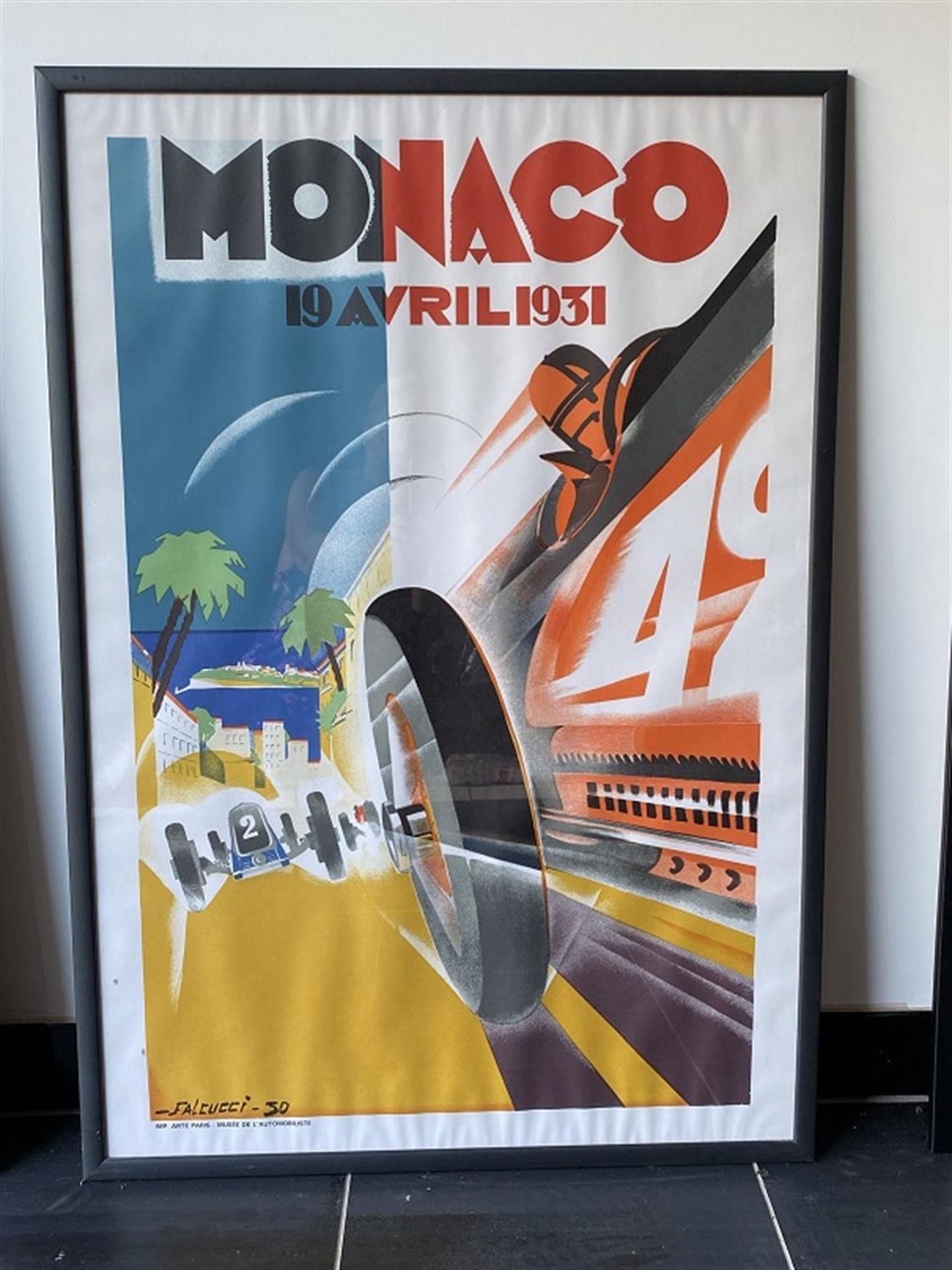Four 1930s Monaco Grand Prix Reproduction Posters - Image 4 of 5