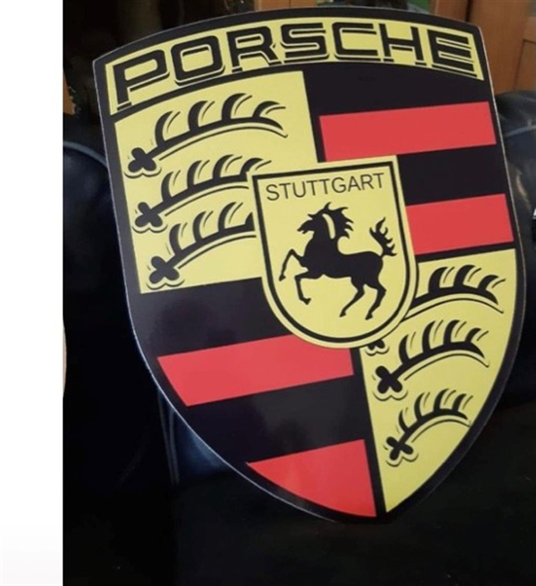A Superb and Much Sought After Pair of Porsche Dealership-Type Metal Wall Signs - Image 2 of 5