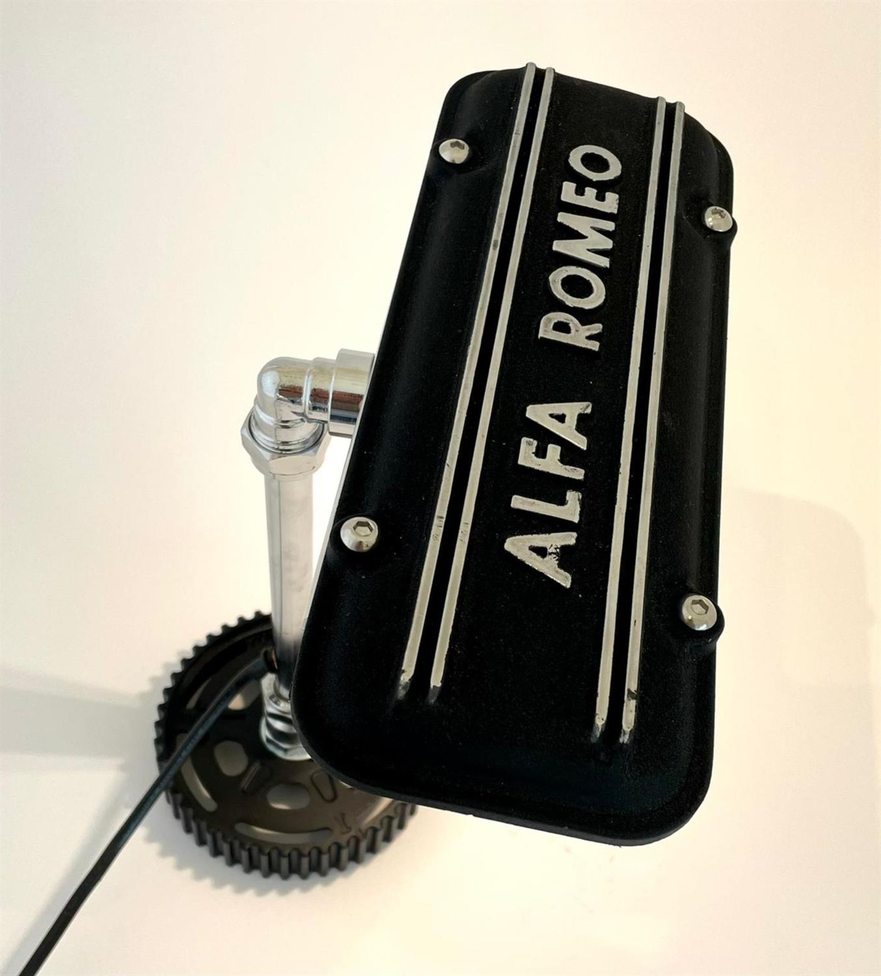 Alfa Romeo Boxer Engine Camshaft Cover Desk Lamp - Image 4 of 6