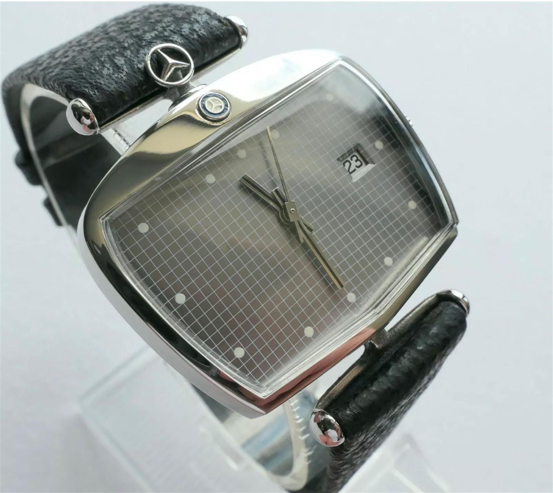 A Rare Mercedes-Benz 'Grille-Head' New Old Stock Wristwatch Evocative of the Famous German Marque - Image 2 of 10