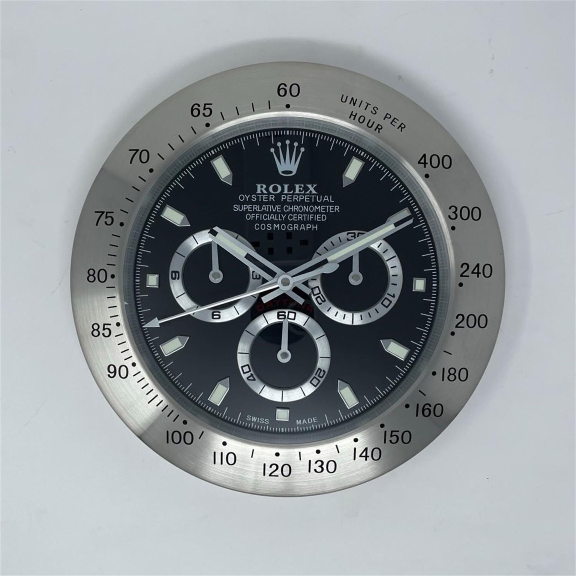 Dealer Display Wall Clock with Stainless-Steel Bezel*
