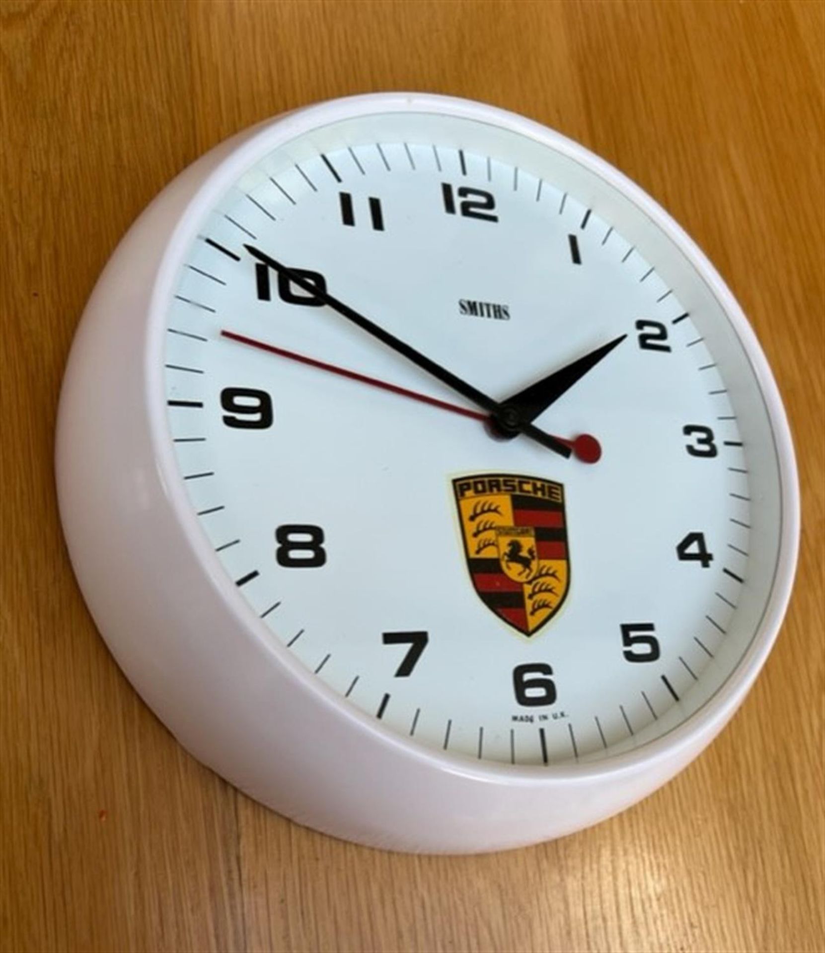 A Very Rare UK Porsche Dealership Clock Dating to 1980 - Image 2 of 8