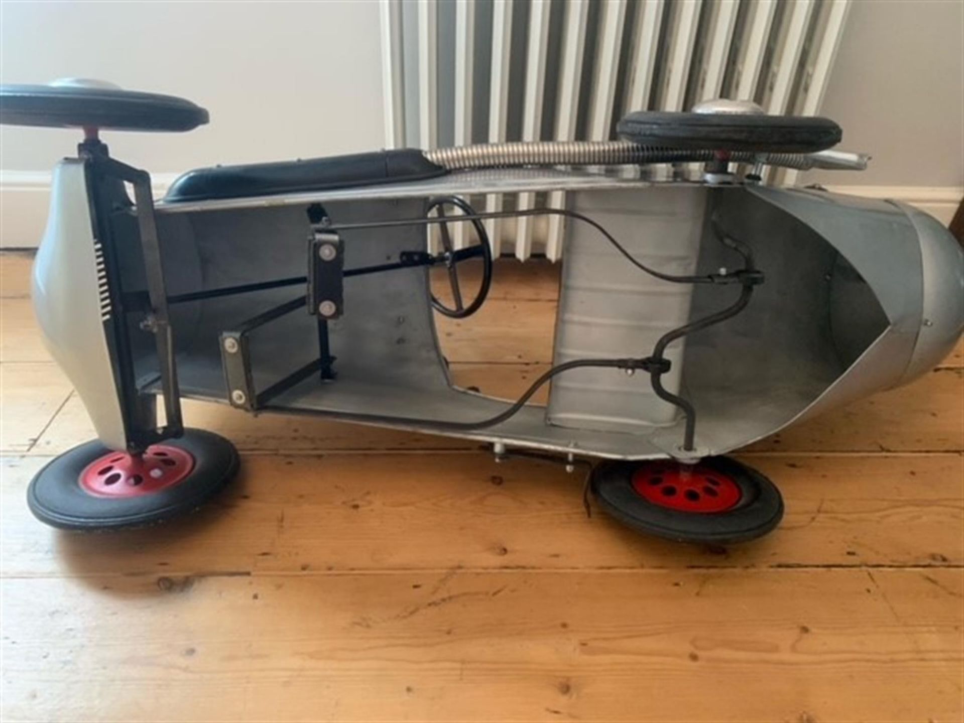 c.1950s Tri-ang Brooklands Racer Pedal Car Restored to a High Standard - Image 4 of 5