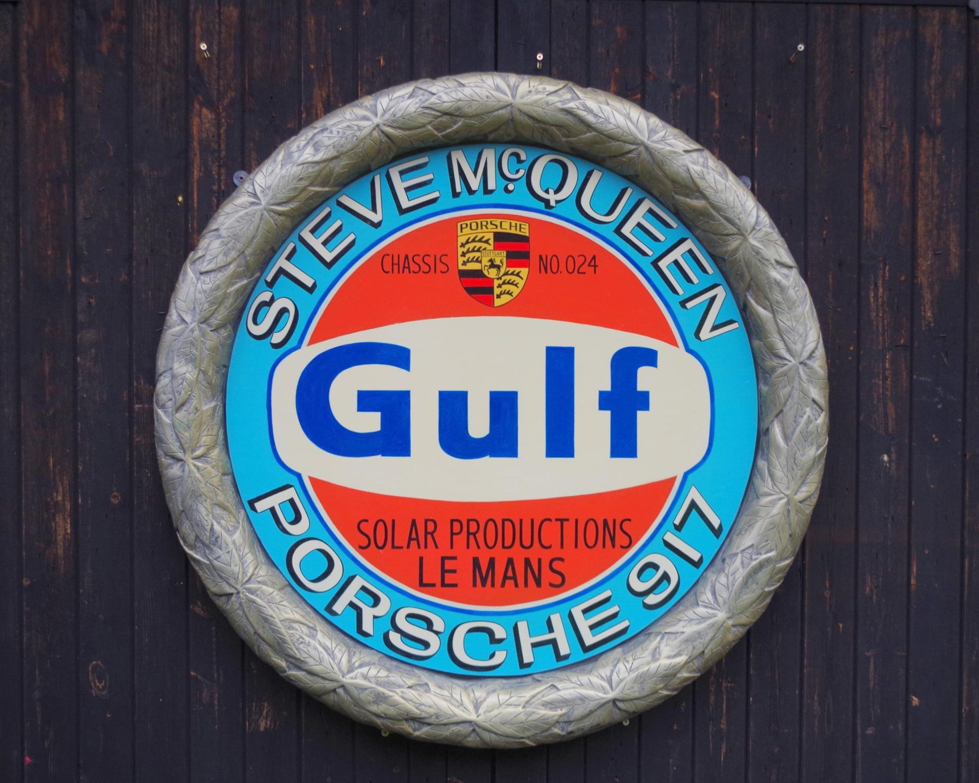 Gulf and Steve McQueen "Le Mans" Commemorative Wreath Roundel