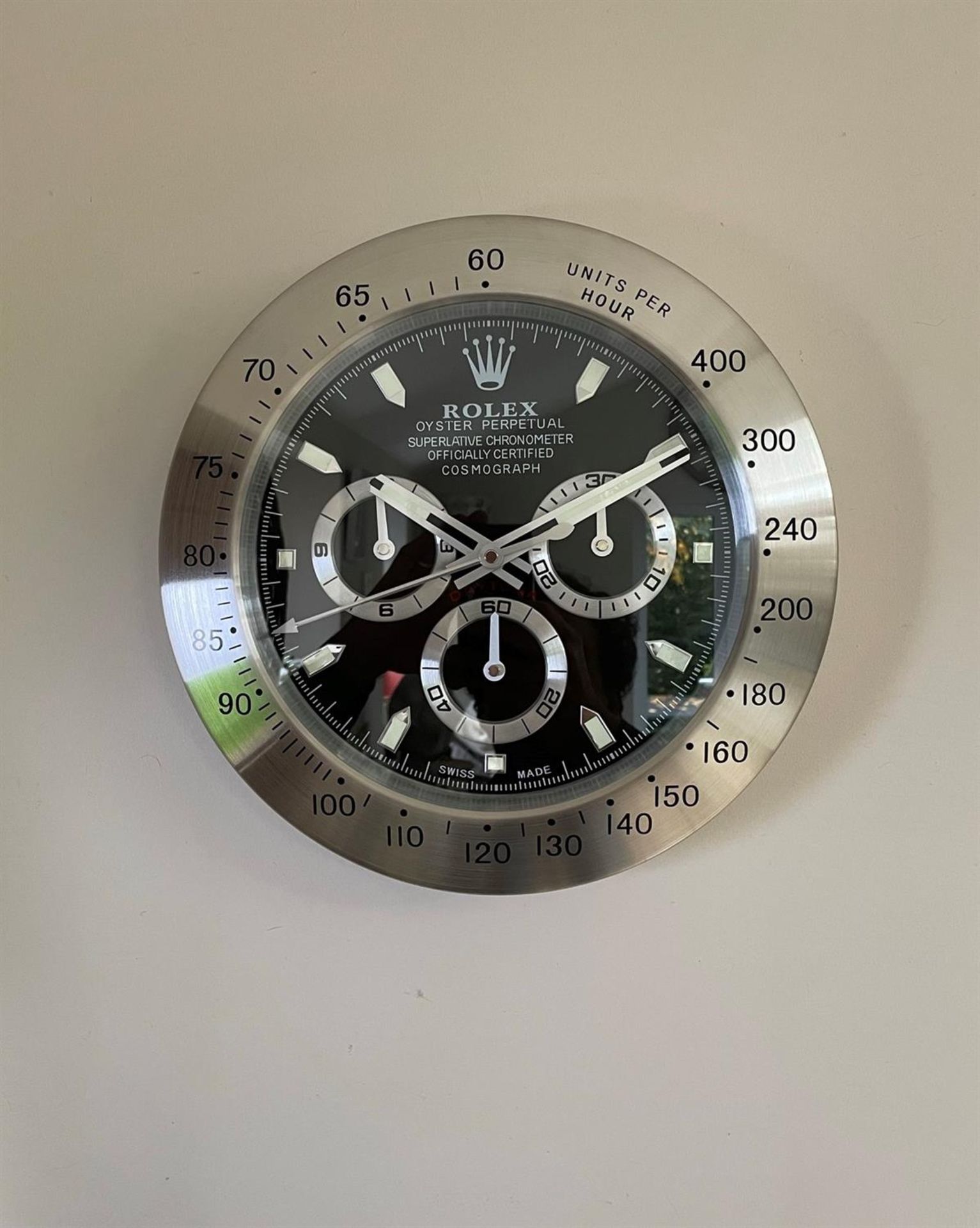 Dealer Display Wall Clock with Stainless-Steel Bezel* - Image 2 of 10