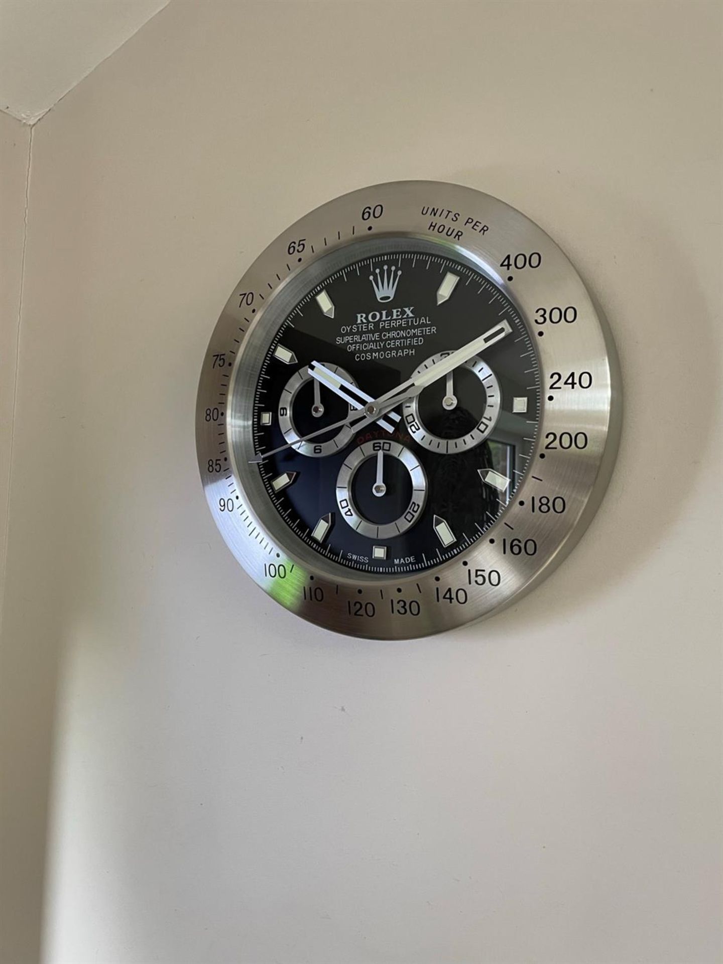 Dealer Display Wall Clock with Stainless-Steel Bezel* - Image 5 of 10