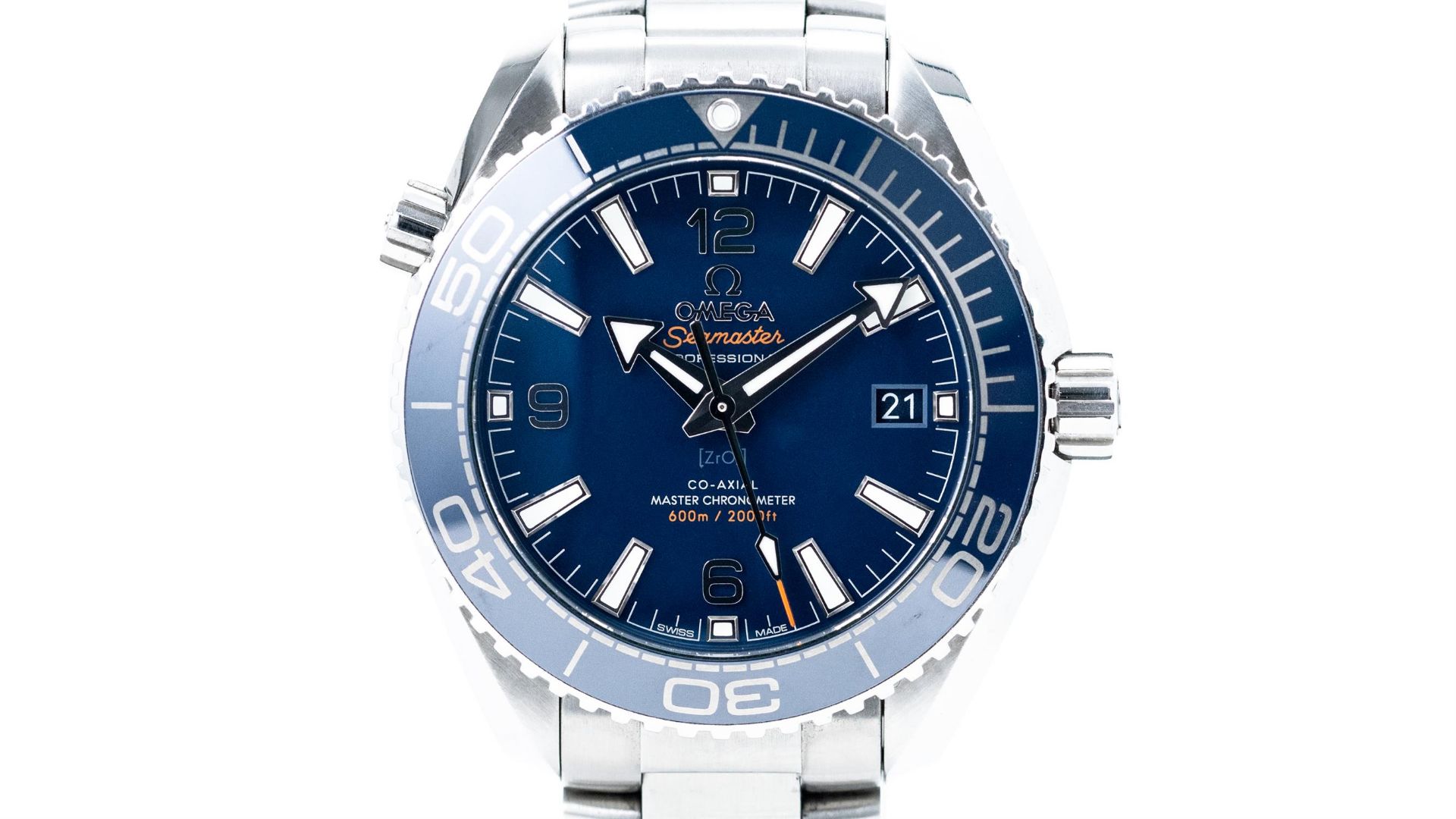 2019 Omega Planet Ocean Ceramic with Box and Paperwork