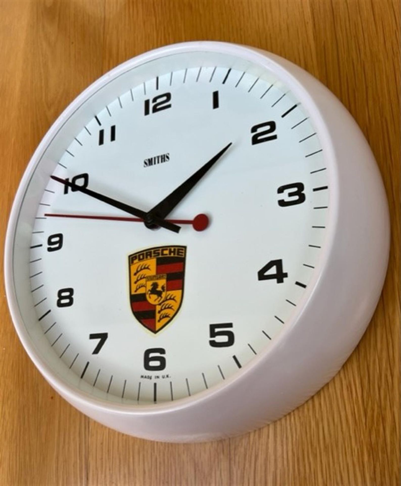 A Very Rare UK Porsche Dealership Clock Dating to 1980 - Image 3 of 8