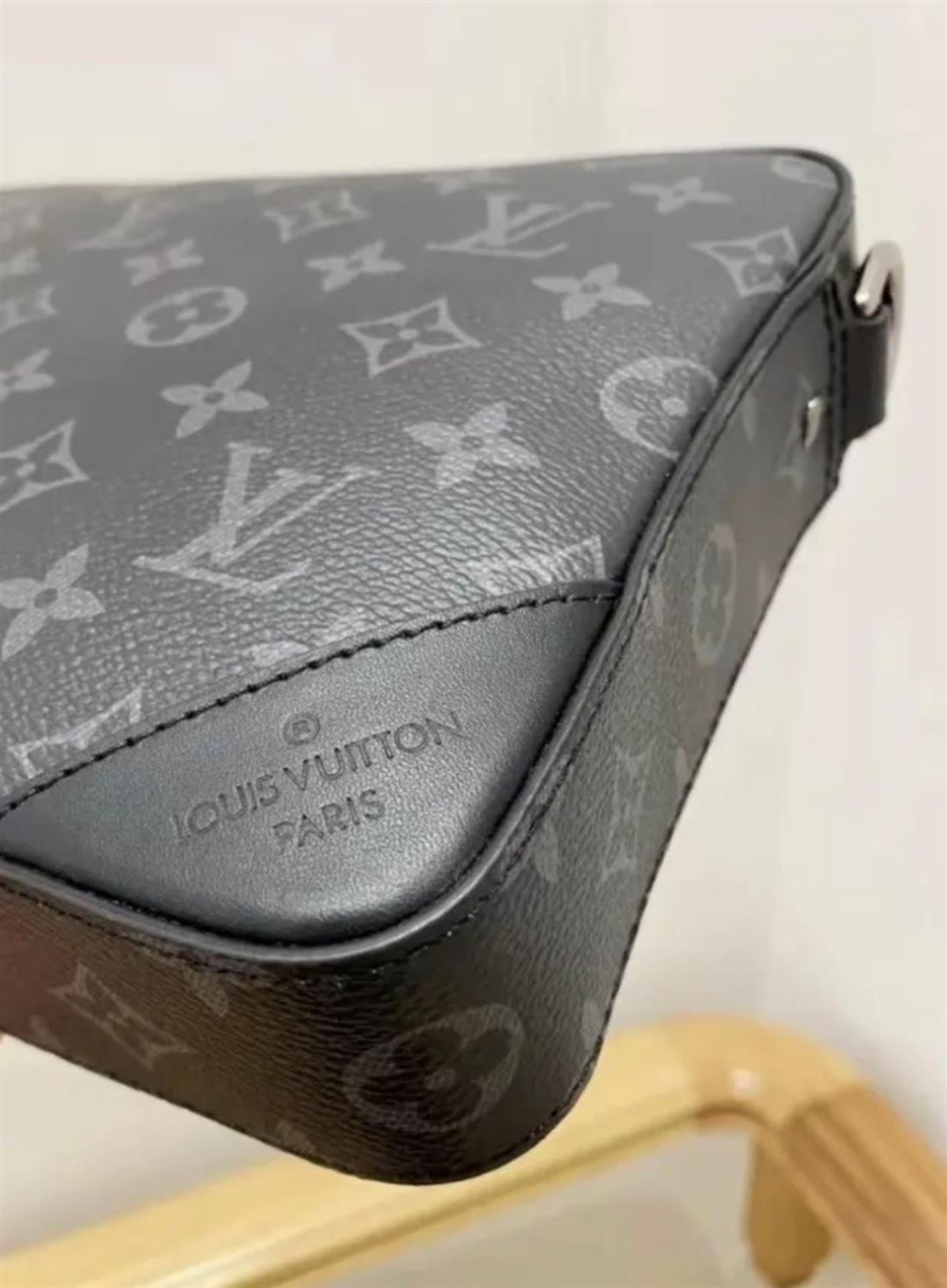 A Brand New Louis Vuitton 'Trio' Three-Piece Messenger Bag in Monogram Eclipse Canvas - Image 3 of 6