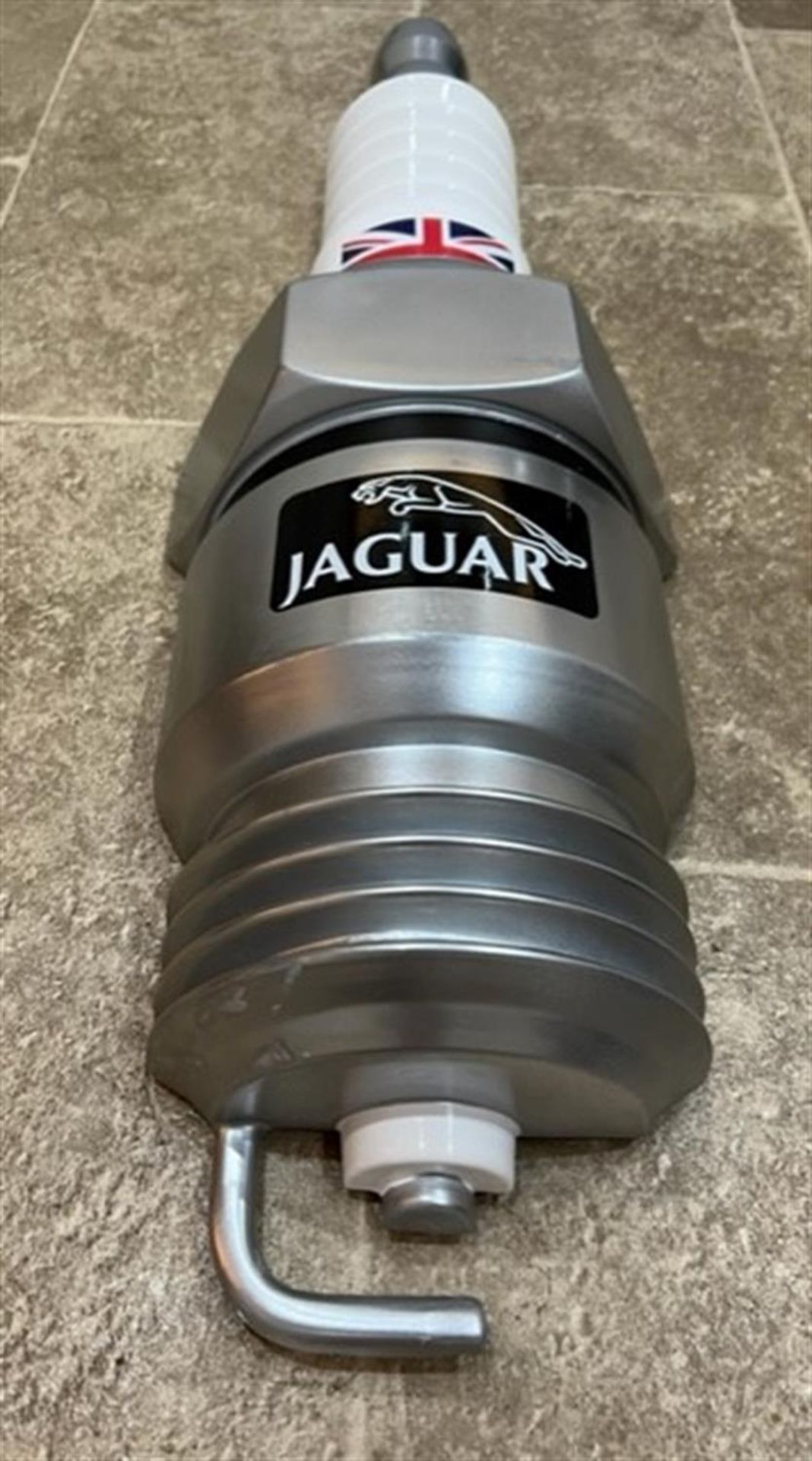 An Oversized Jaguar-Themed 'Spark Plug' - 3D Fibreglass Wall Art - Image 4 of 4
