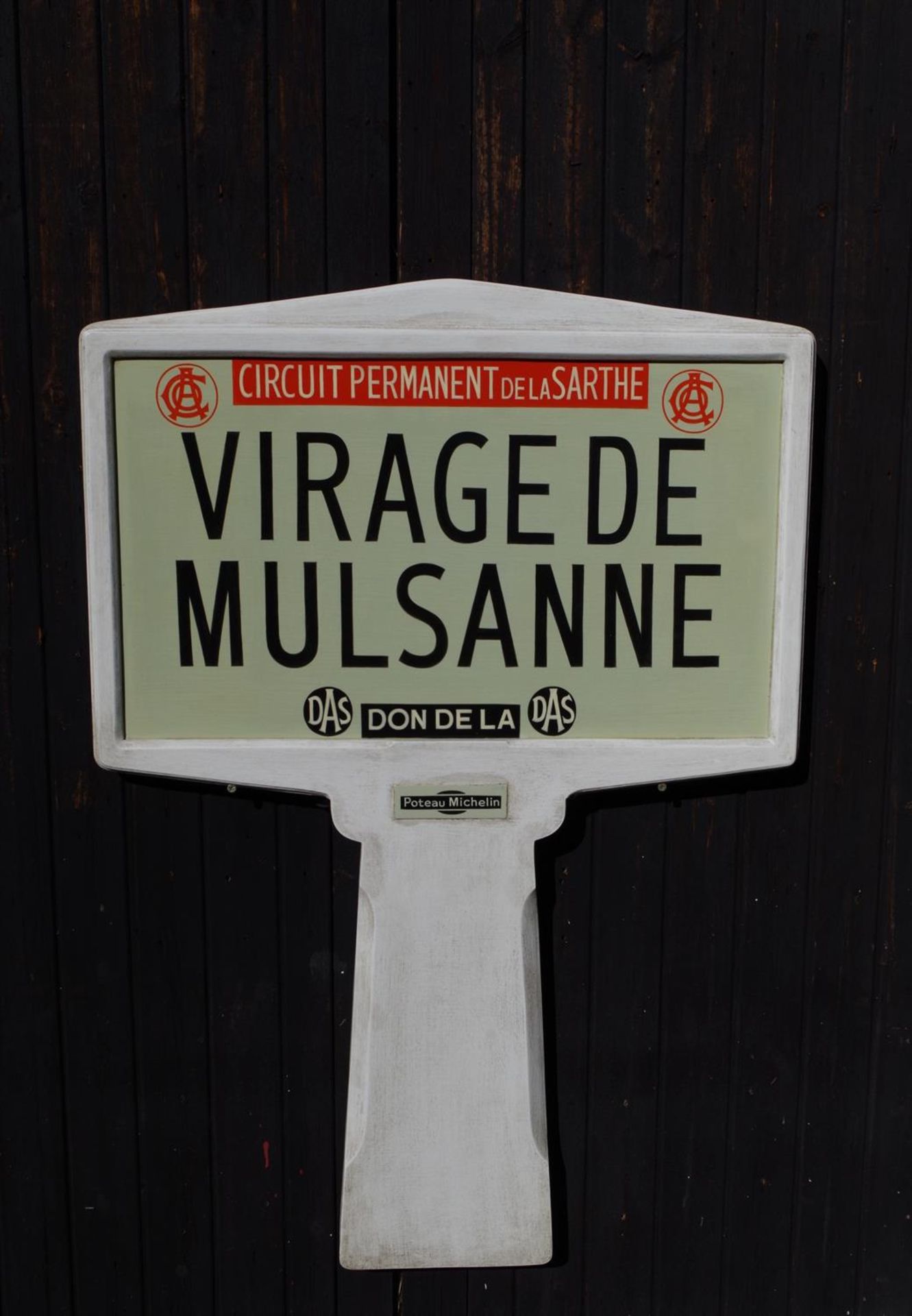 Full-sized Replica of the Le Mans Roadside Sign 'Mulsanne Corner' - Image 4 of 4