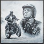 "King of Cool" Steve McQueen Homage by Tony Upson