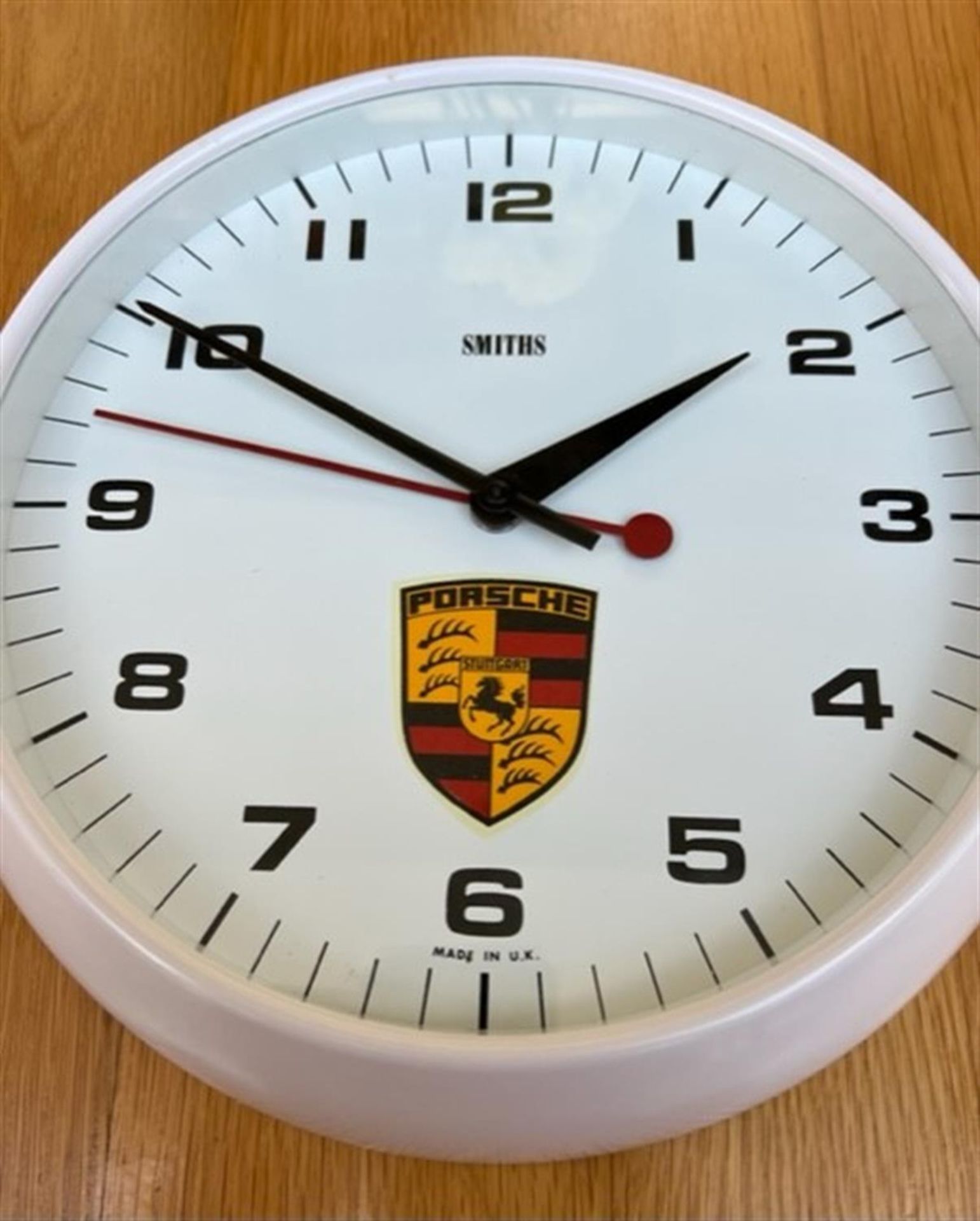 A Very Rare UK Porsche Dealership Clock Dating to 1980 - Image 4 of 8