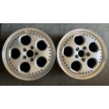 A Pair of Lamborghini Diablo Alloy Front Road Wheels