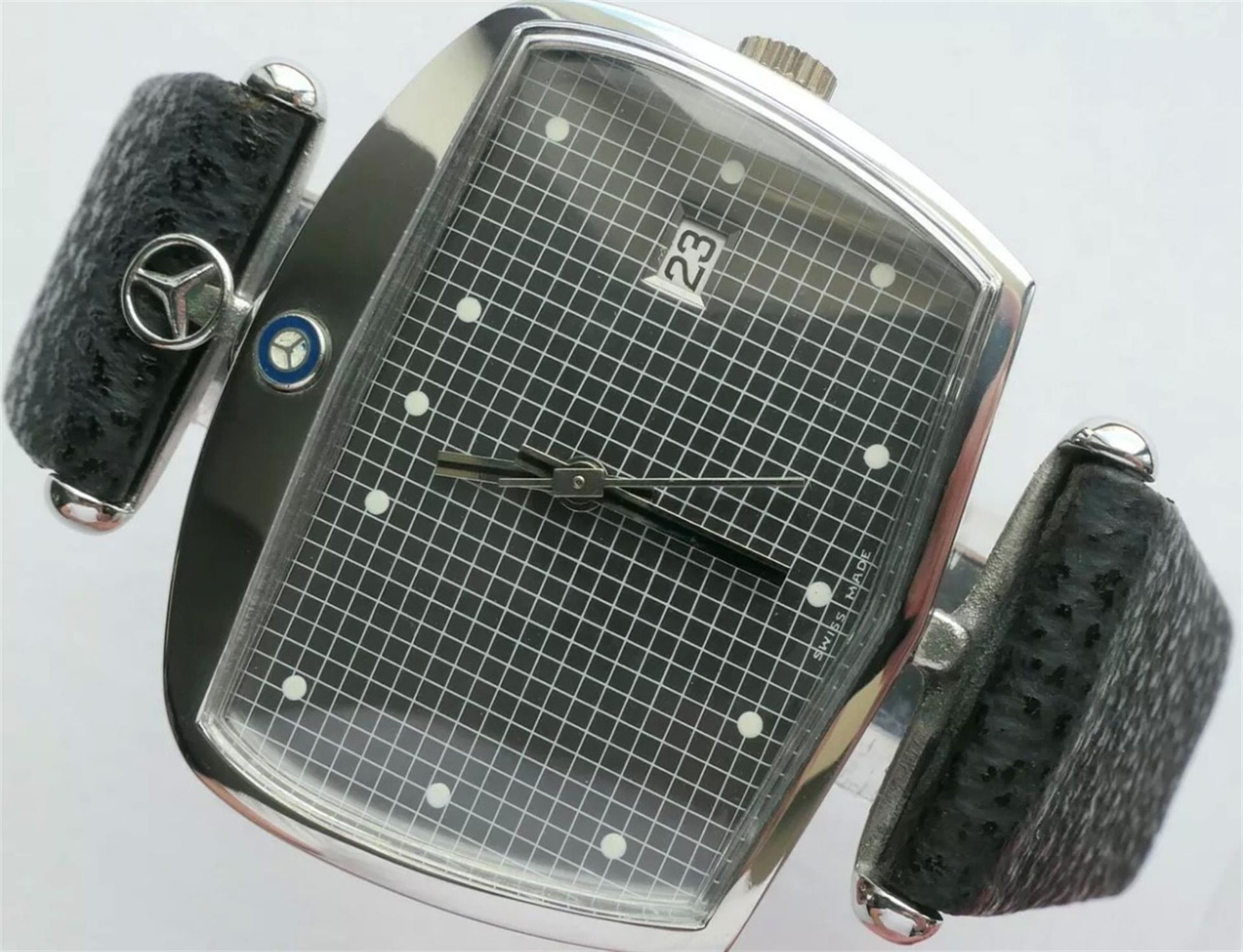 A Rare Mercedes-Benz 'Grille-Head' New Old Stock Wristwatch Evocative of the Famous German Marque - Image 3 of 10