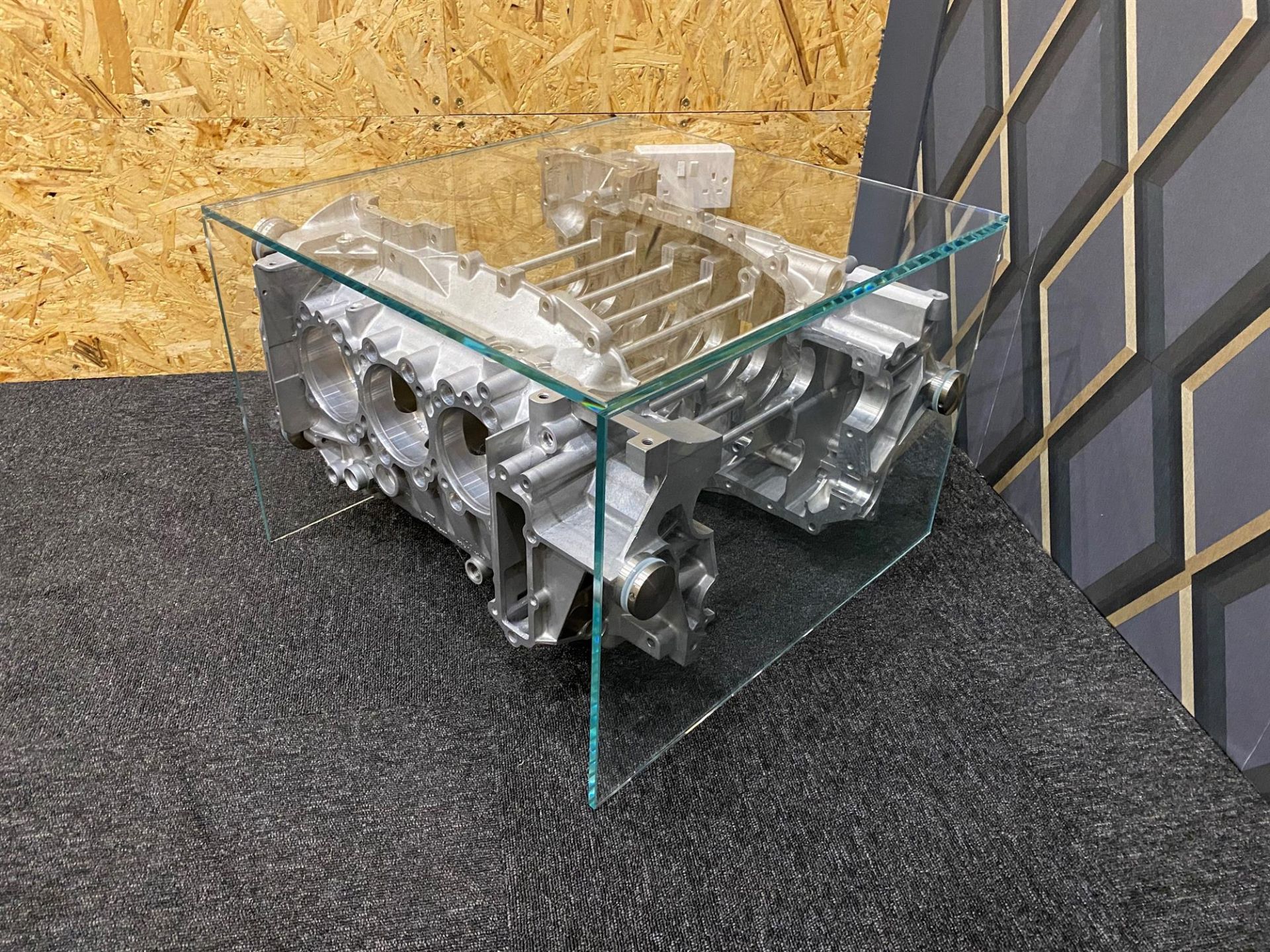 Bespoke Glass Porsche 996 GT3 RS CUP Coffee Table