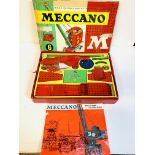 Meccano construction set No.6 in original box with instructions.