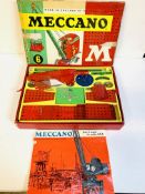 Meccano construction set No.6 in original box with instructions.