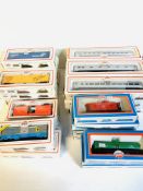 A collection of Model Power HO gauge coaches and wagons